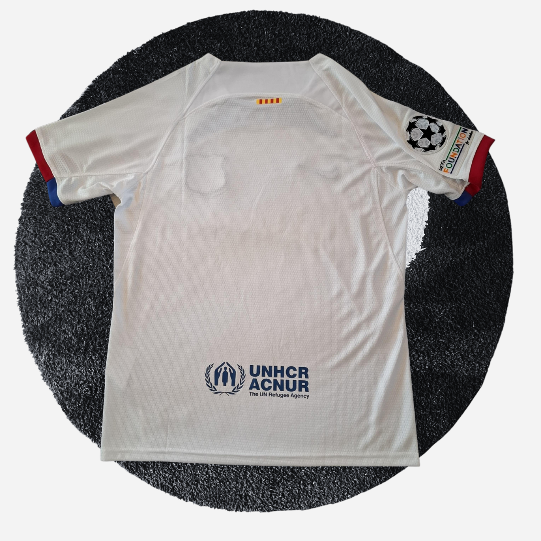 FC Barcelona 23/24 Away "Champions League Badge" Match Version Football Jersey