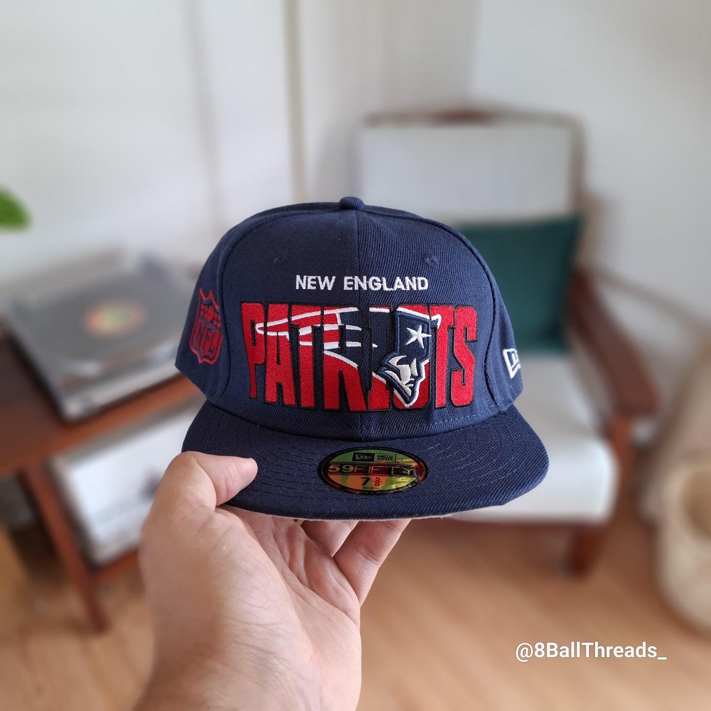 New Era New England Patriots "NFL Patch" 9FIFTY Fitted Cap