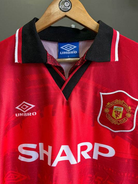 Manchester United 1994/96 Home Umbro Retro Football Jersey - Small