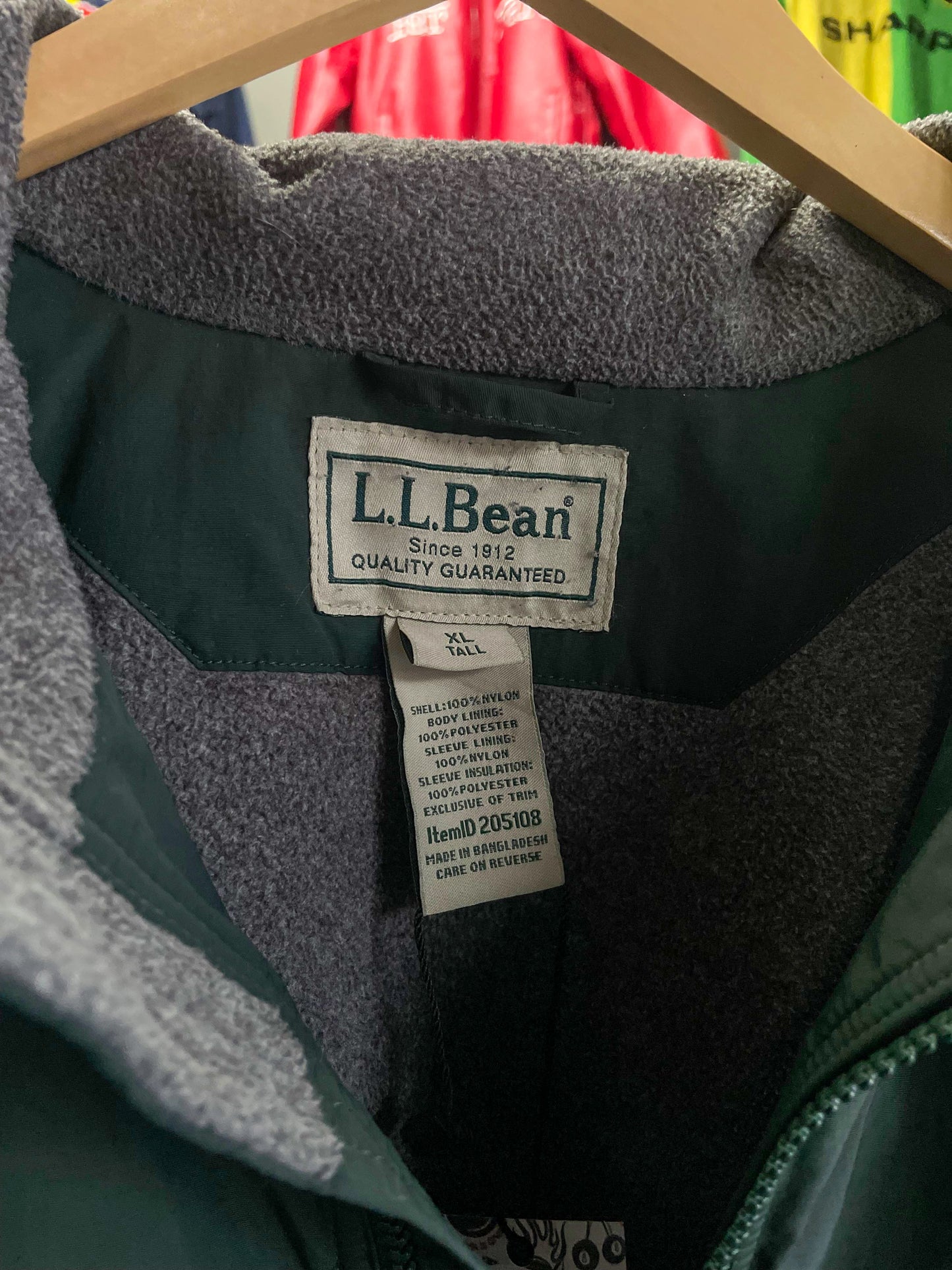 LL Bean Fleece Lined Winter Jacket - Extra Large