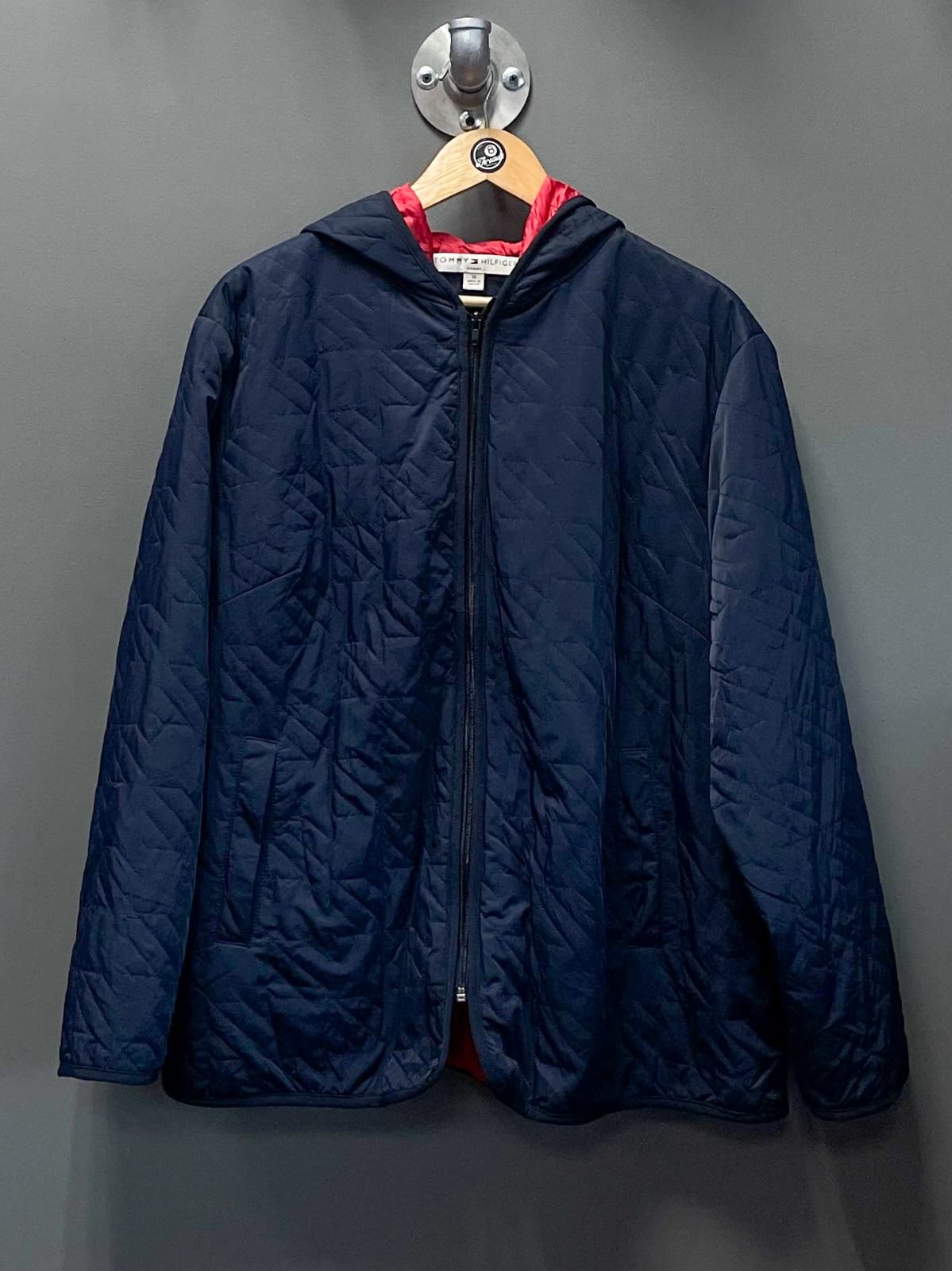 Tommy Hilfiger Navy Quilted Jacket - Xtra Large