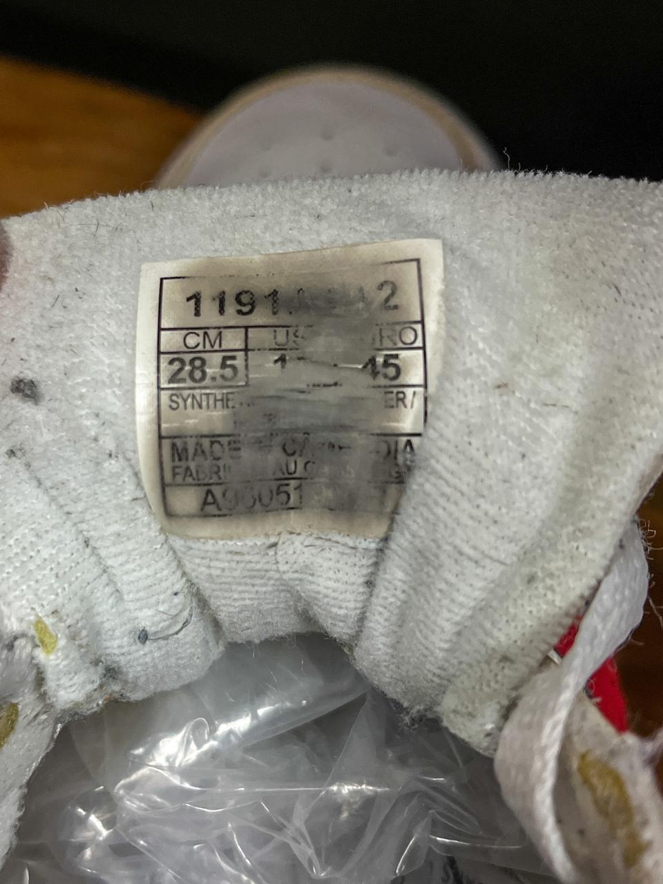 Asics Japan S White & Red - Size UK10.5