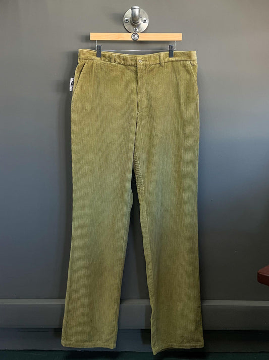 Vintage Green Corduroy Pants - Size 38 (Extra Large)