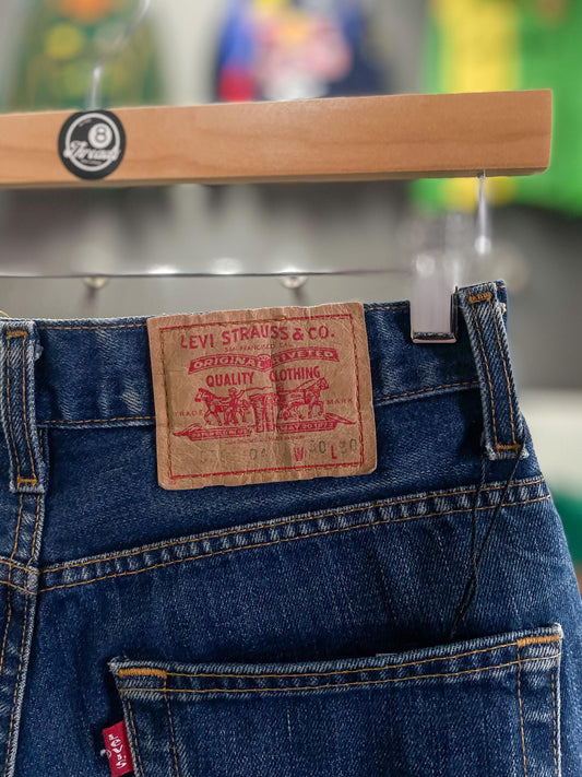 Levis Original 535 Button Fly Denim Jeans - 30x30 (Small)