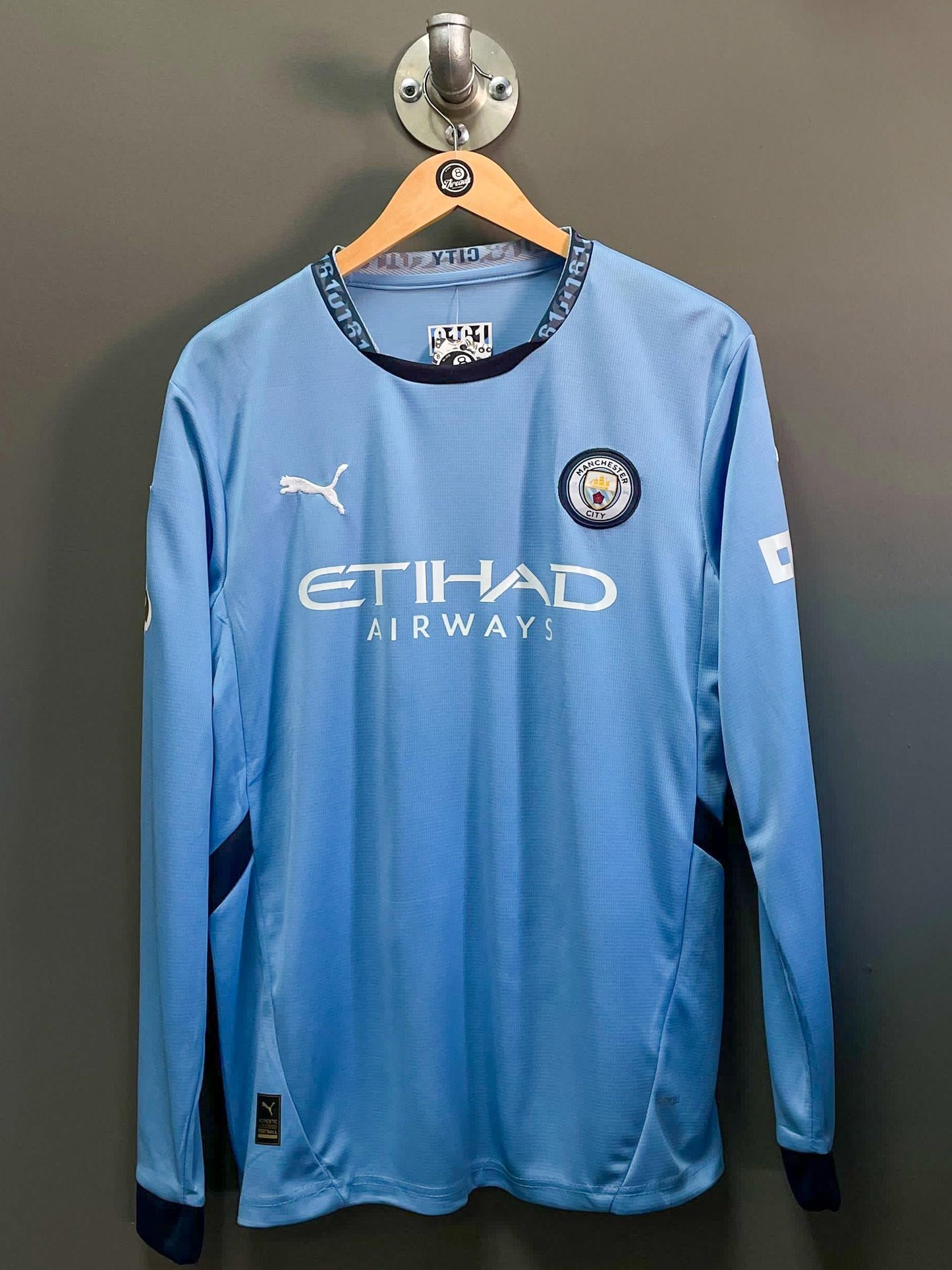 Manchester City 24/25 Home Long-sleeve Football Jersey