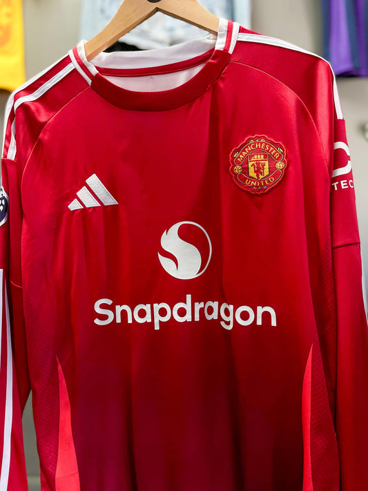 Manchester United 24/25 Home Long-sleeve Football Jersey