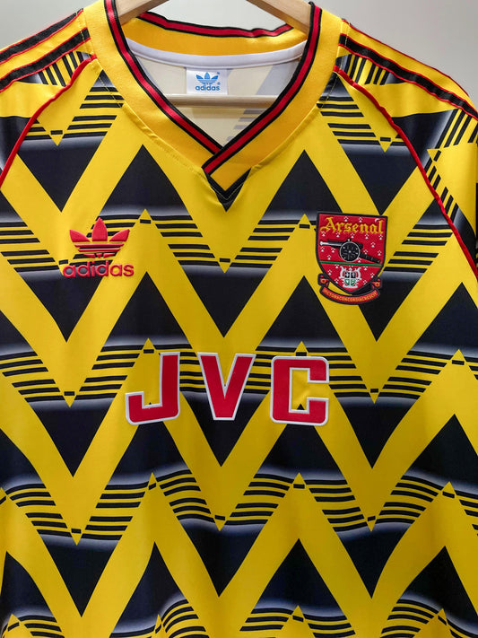 Arsenal FC 1991/93 Away Retro Football Kit - Medium