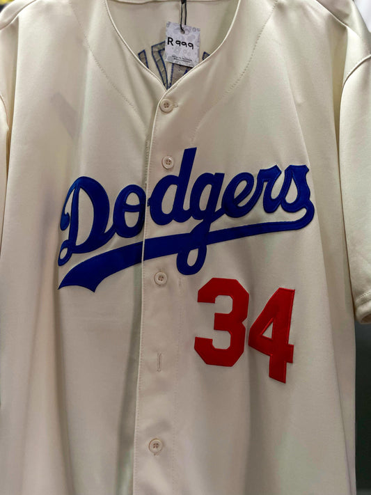 Los Angeles Dodgers "Valenzuela 34" Mitchell & Ness MLB Baseball Jersey