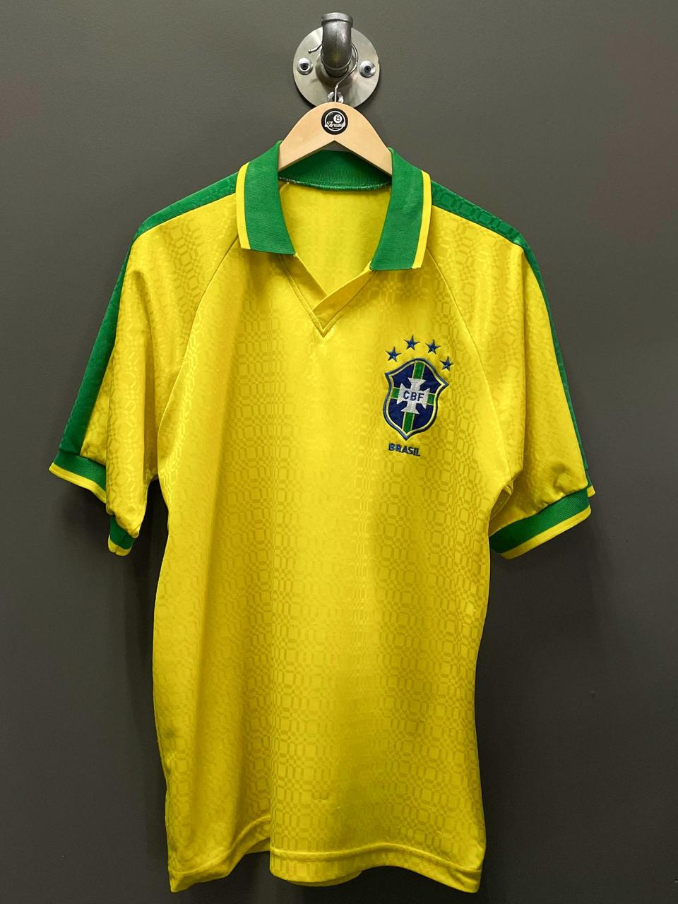 Brazil Retro Football Jersey - Fits Large