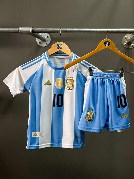 Argentina "Messi 10" FIFA World Cup Champs Kids Football Kit