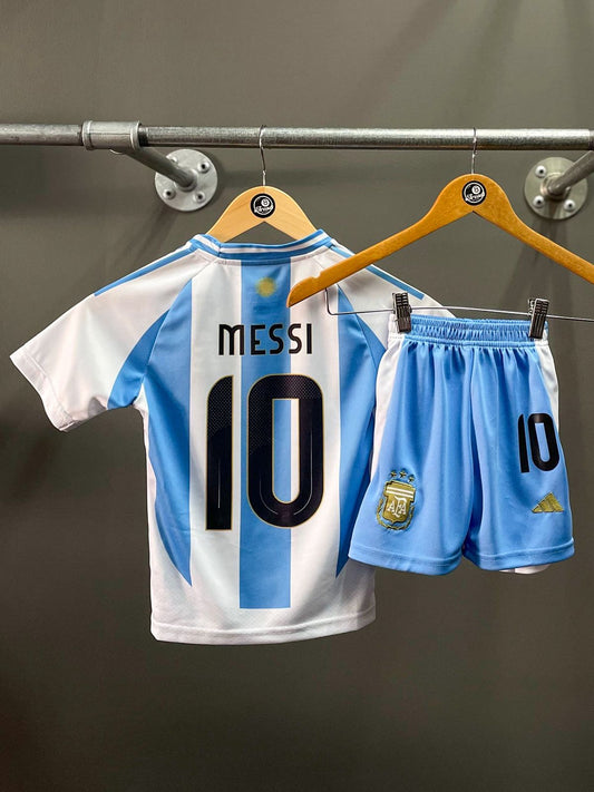 Argentina "Messi 10" FIFA World Cup Champs Kids Football Kit