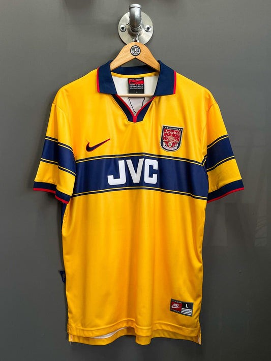 Arsenal FC 1998/99 Away Retro Nike JVC Football Jersey