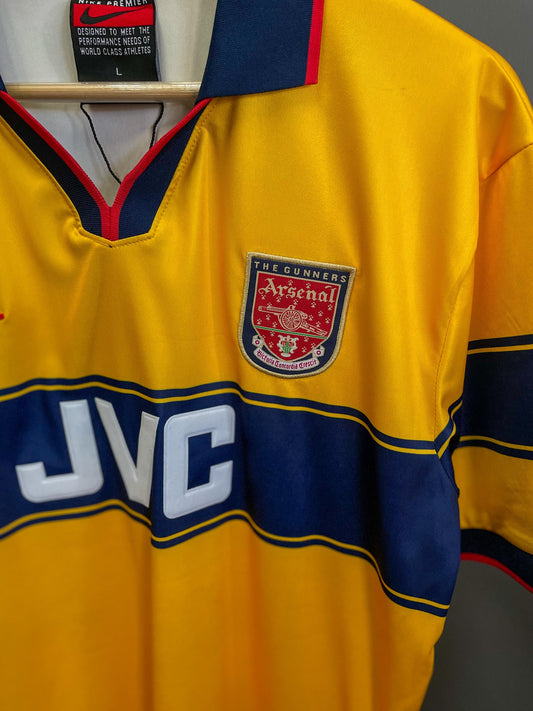 Arsenal FC 1998/99 Away Retro Nike JVC Football Jersey