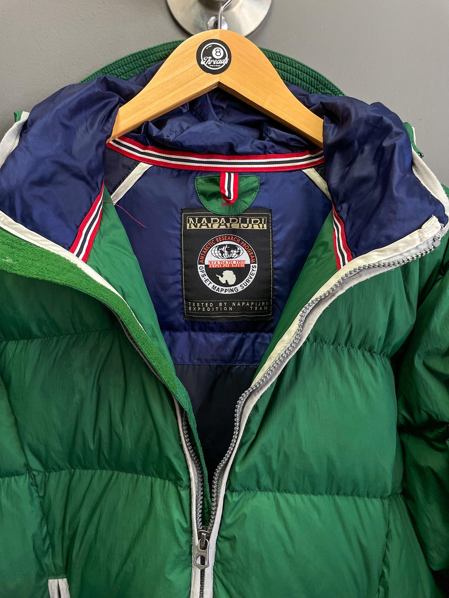 NAPAPIJRI Hooded Down Puffer Jacket - Large