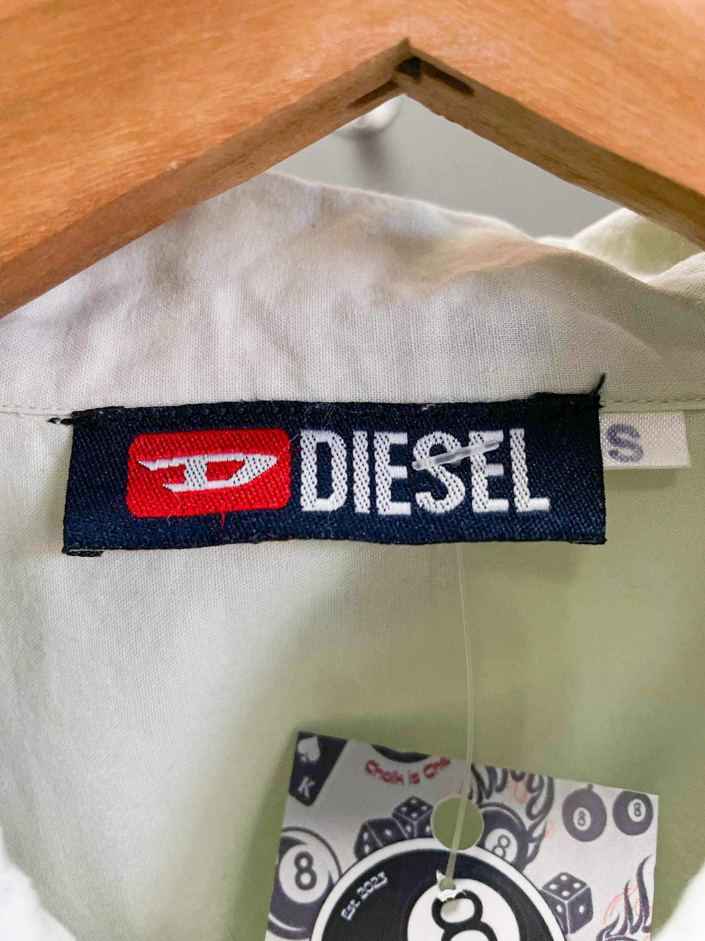 Diesel Summer 100% Cotton Button Up Shirt - Fits Like Medium