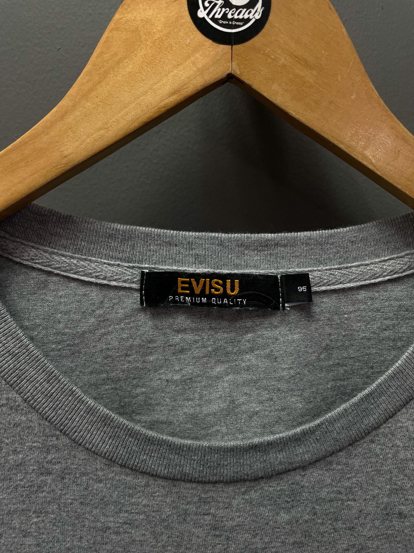 Evisu Premium Quality Logo Tee - Medium