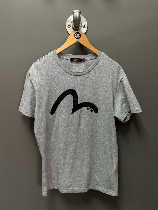 Evisu Premium Quality Logo Tee - Medium