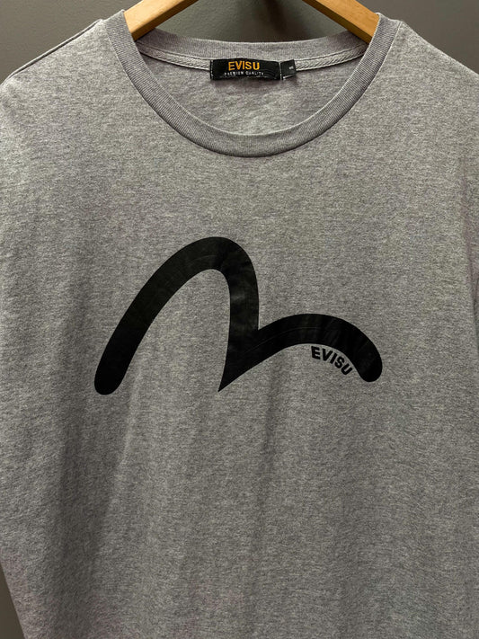 Evisu Premium Quality Logo Tee - Medium
