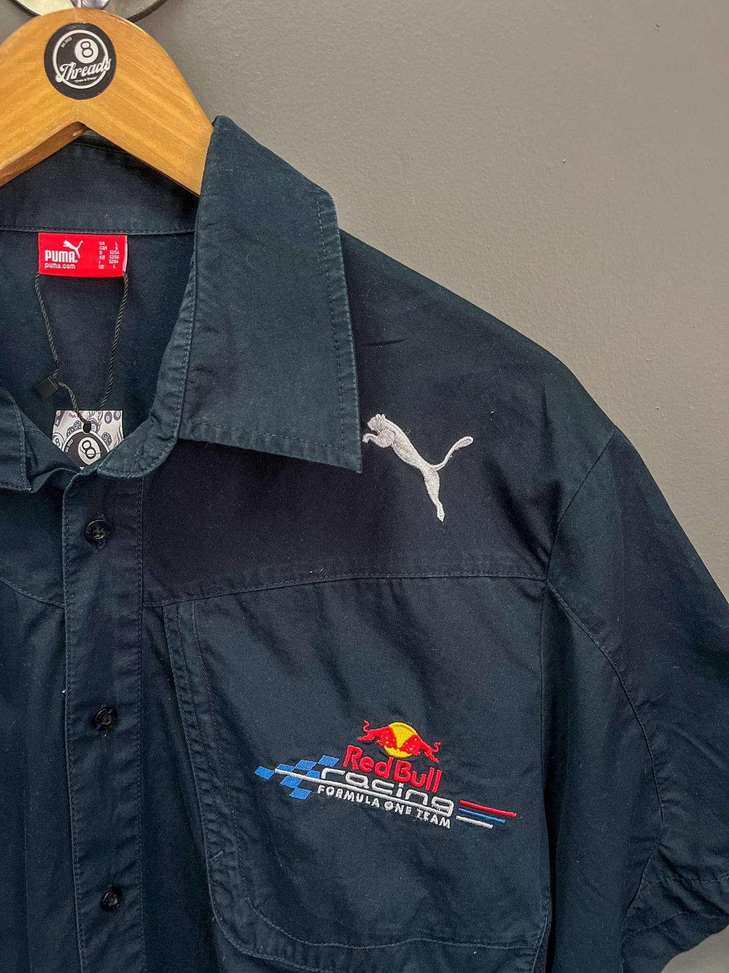 Red Bull F1 Racing Team Button Up Shirt - Large