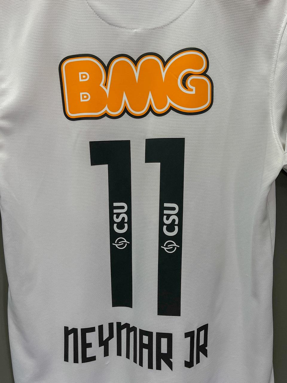Santos FC 2012/2013 Home Nike "Neymar Jr 11" Retro Football Jersey - Medium