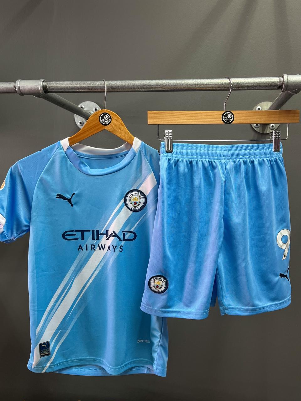 Manchester City 25/26 "Erling Haaland" Puma Kids Football Kit