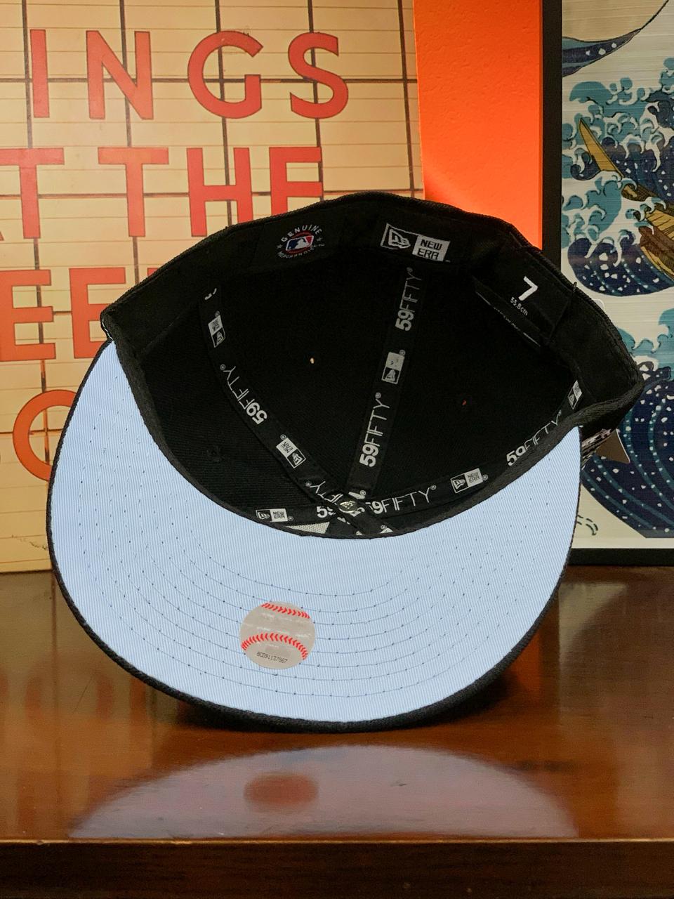 NY Yankees Clouds "1996 World Series Patch" 59FIFTY New Era Fitted Cap - 7 (1/2)