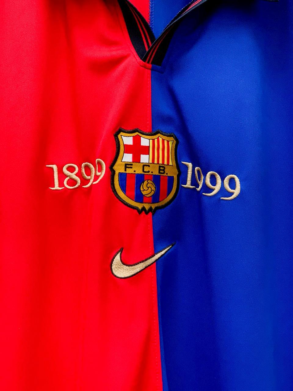 FC Barcelona Home 1999/00 Centenary Retro Football Kit