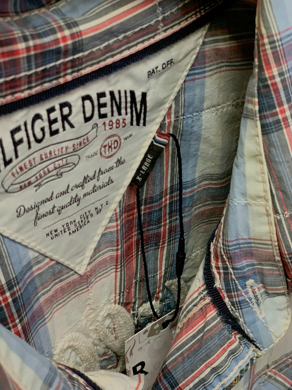 Tommy Hilfiger Plaid Check Shirt - Large