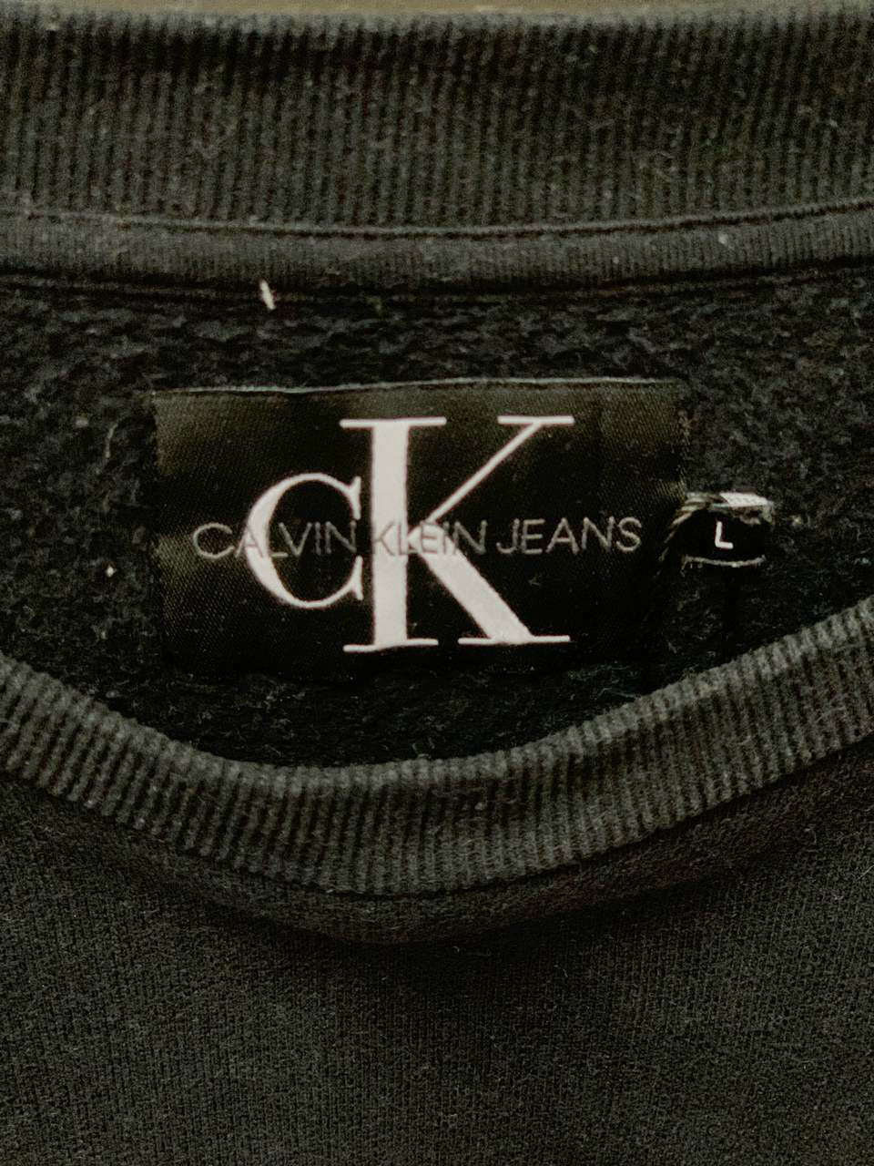 Calvin Klein Logo Sweater - Large