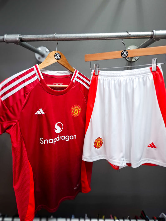 Manchester United Kids Football Kit - Plain Back