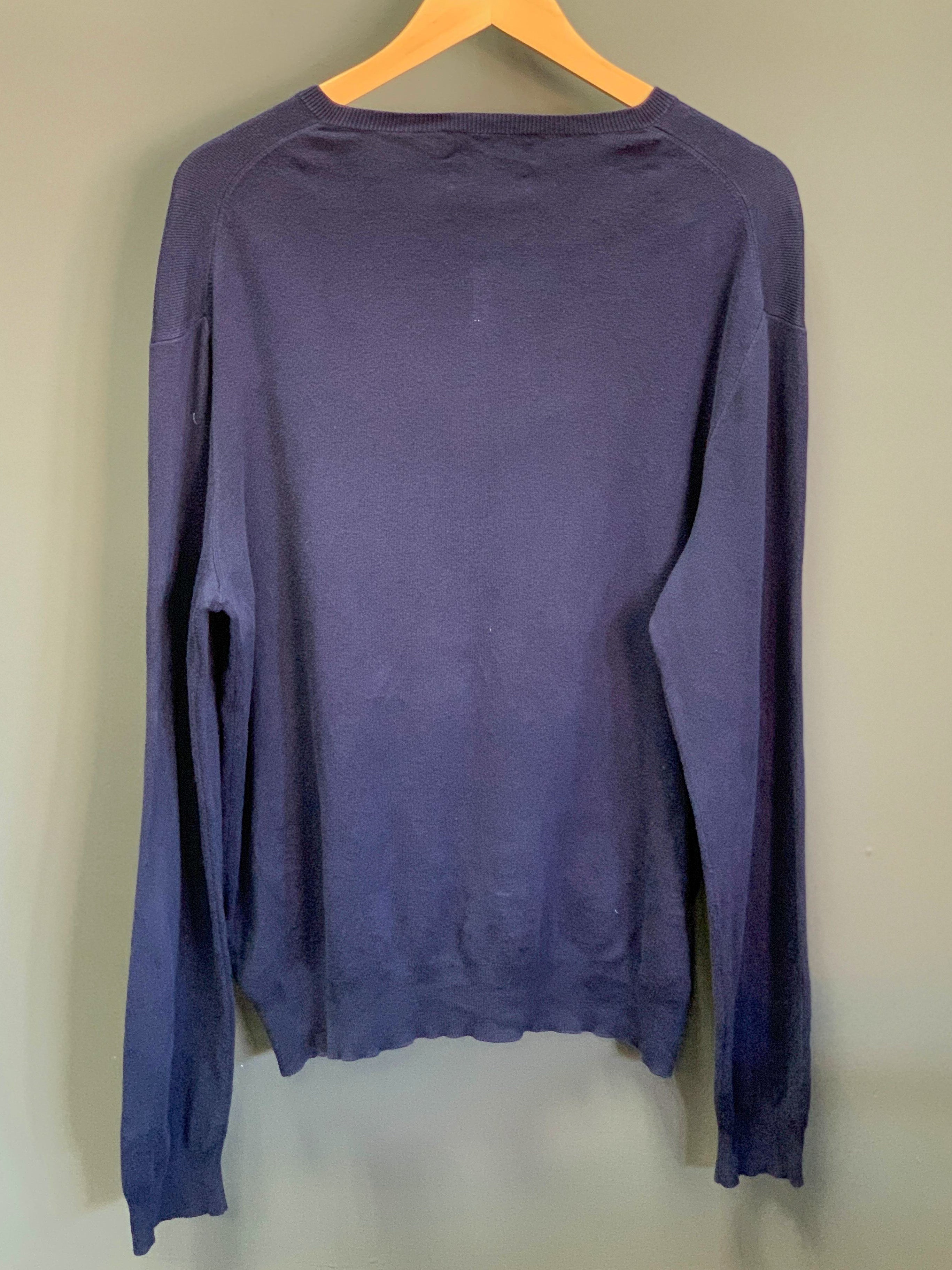 Polo Ralph Lauren Small Logo Vneck Jersey - Large