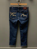 Evisu Pocket Spellout Japan Skinny Denim Jeans - 30 (Small)