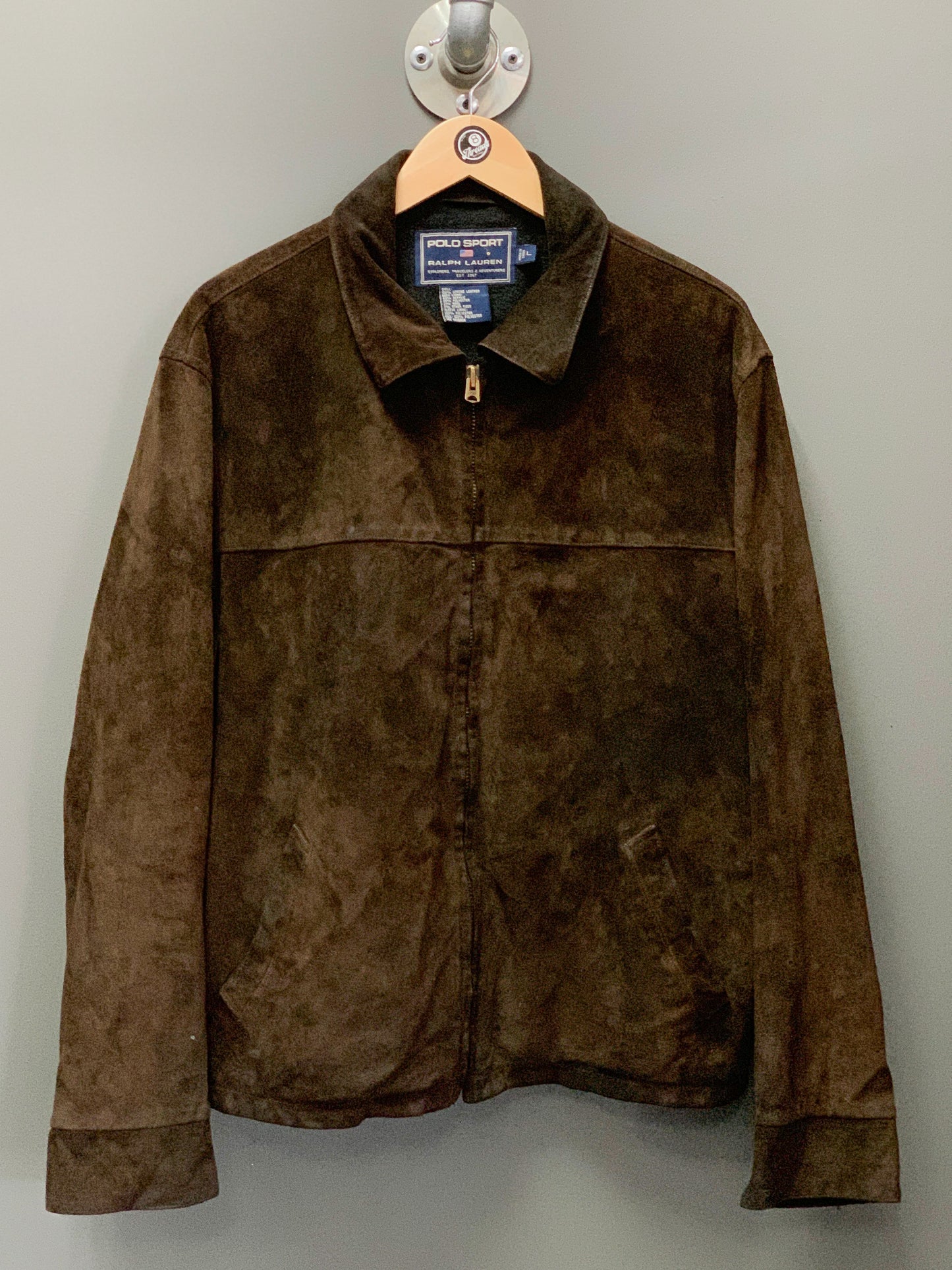 Polo Sport Ralph Lauren Suede Leather Jacket - Large