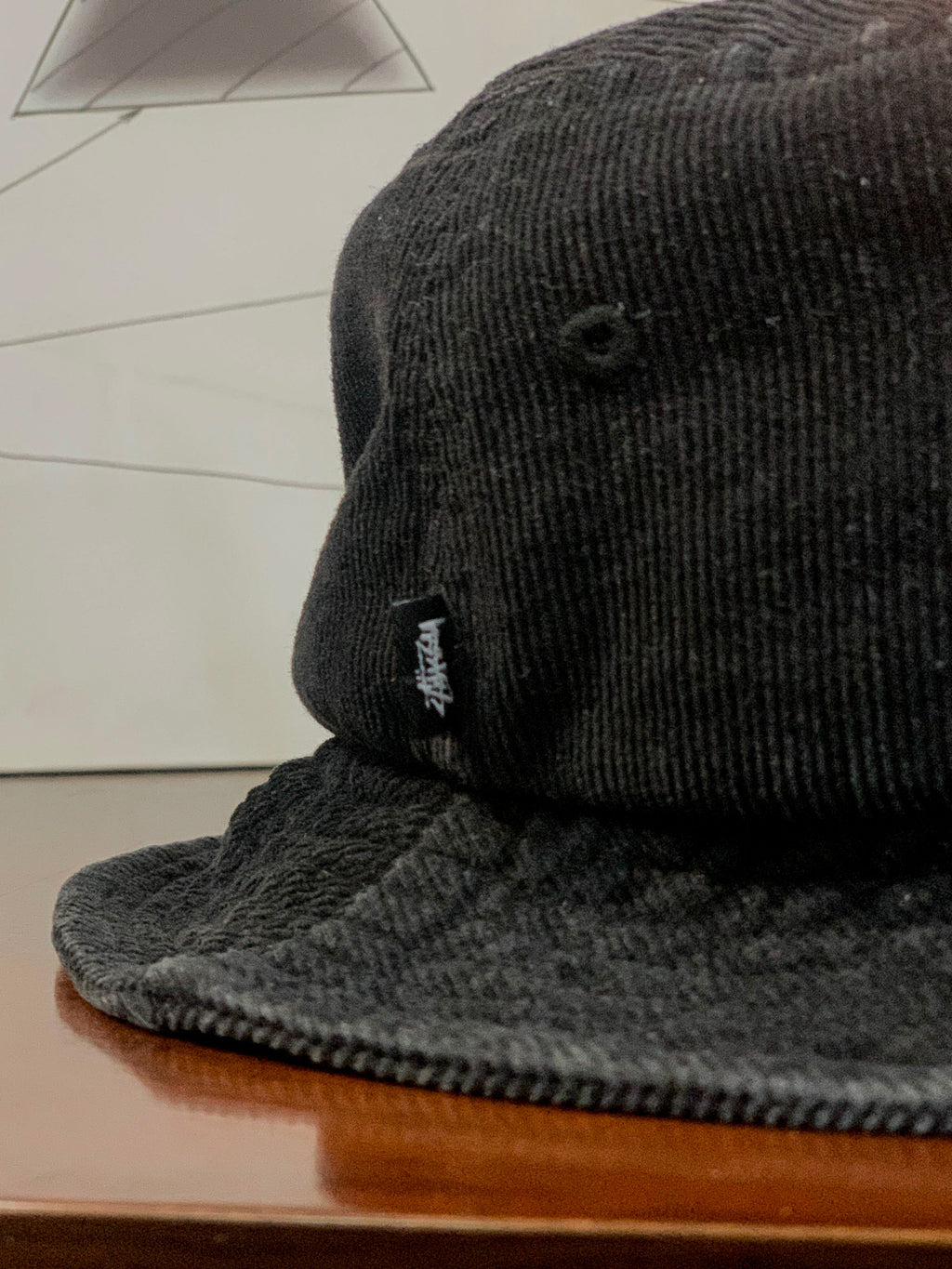 Stussy Corduroy Stock Logo Bucket Hat