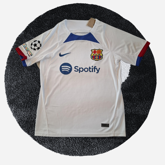 FC Barcelona 23/24 Away "Champions League Badge" Match Version Football Jersey