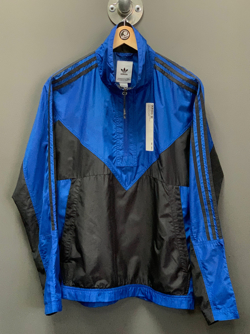 Adidas 1/4 Zip Windbreaker Jacket - Small