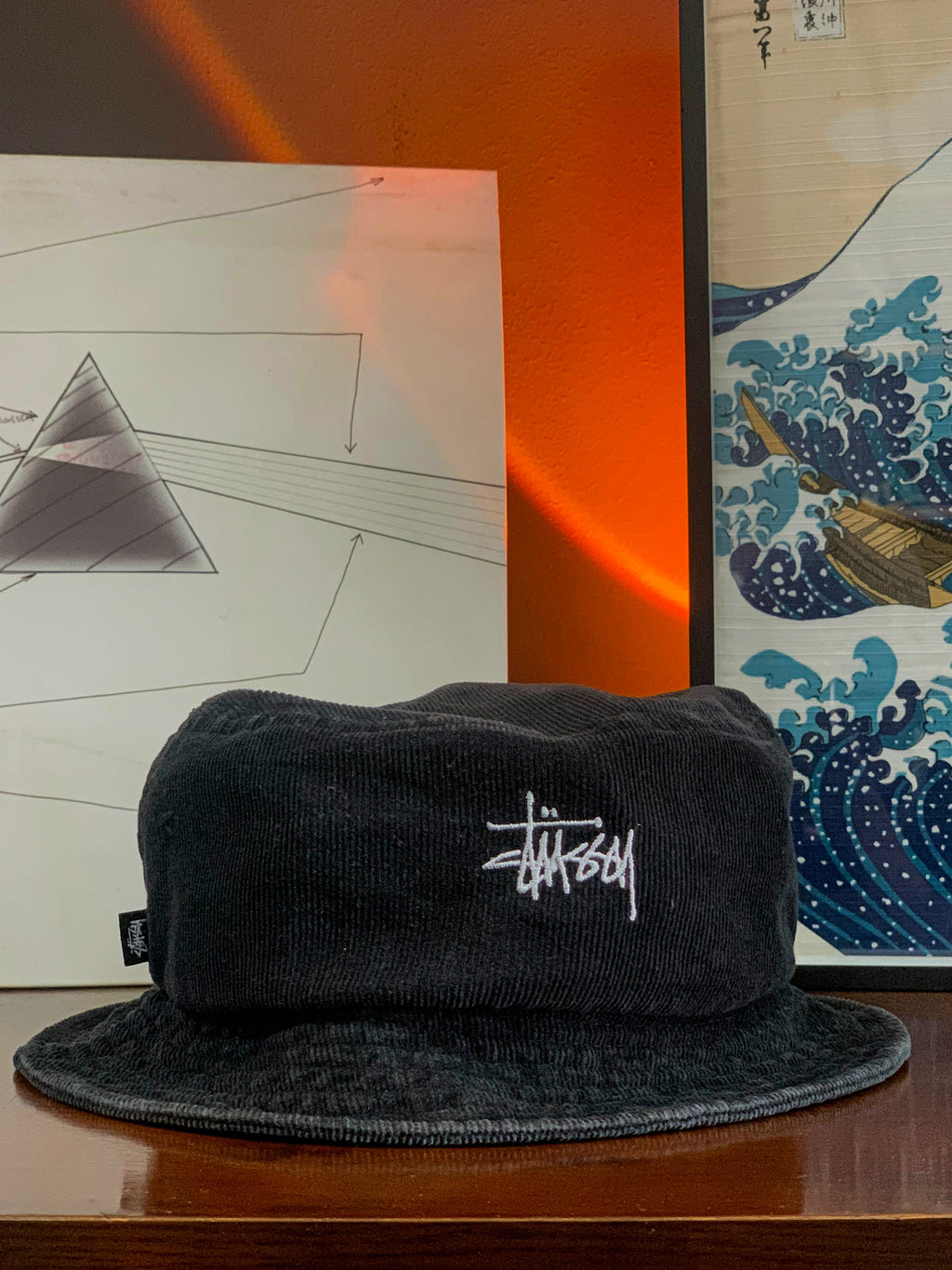 Stussy Corduroy Stock Logo Bucket Hat