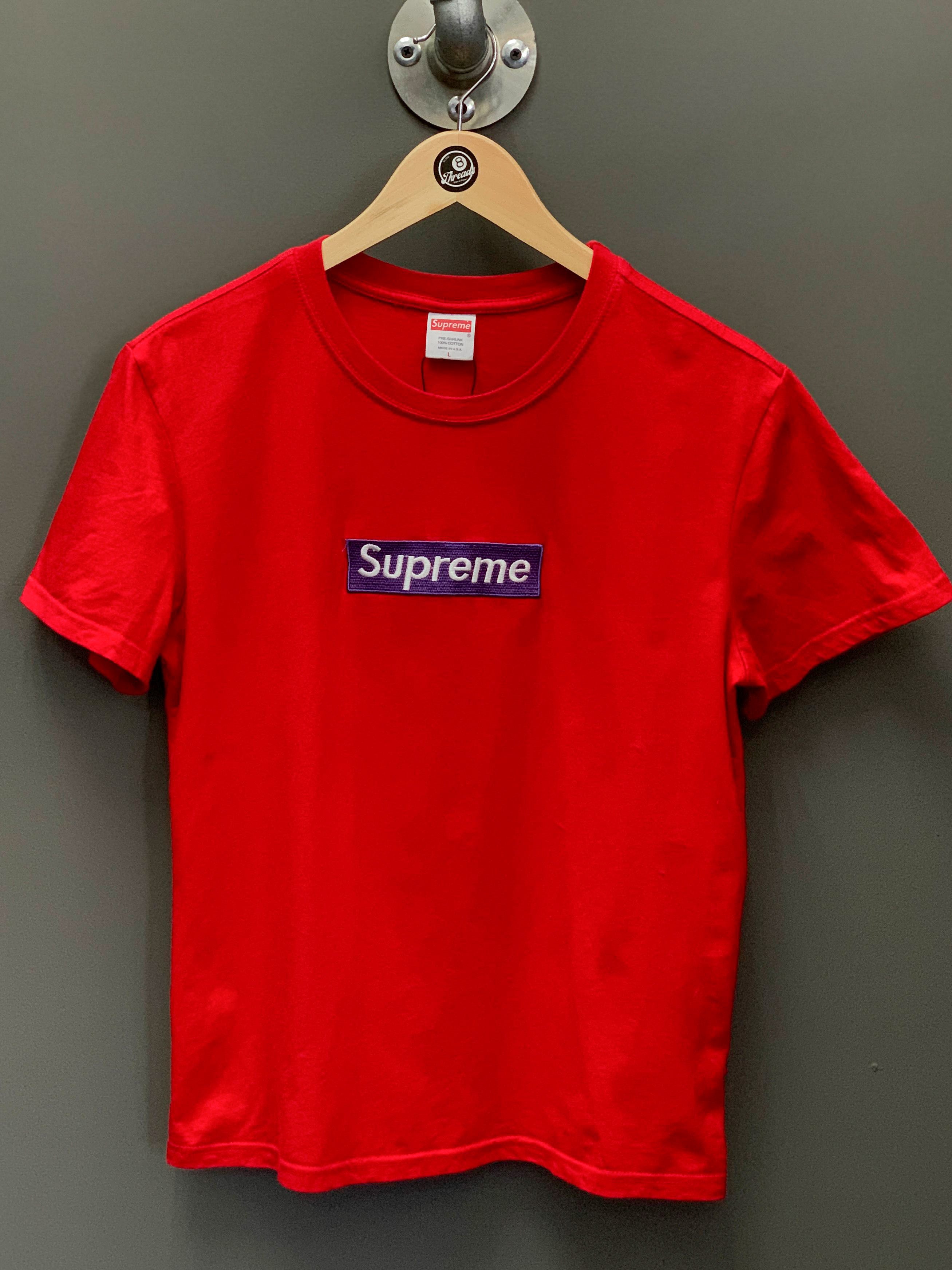 Supreme Embriodered Box Logo Tee - Extra Small