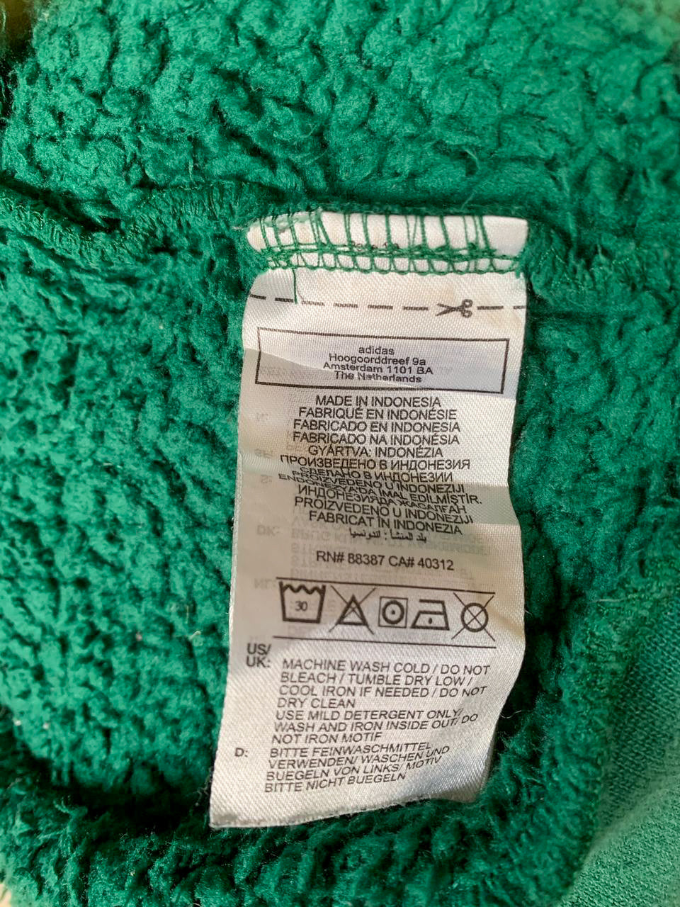 Adidas Sherpa Hoodie - Large