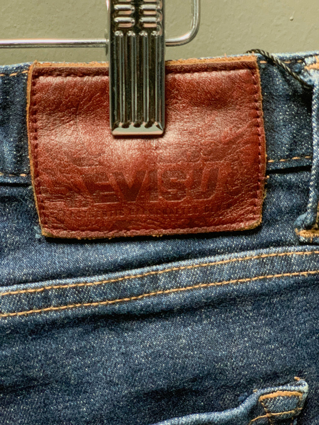 Evisu Pocket Spellout Japan Skinny Denim Jeans - 30 (Small)