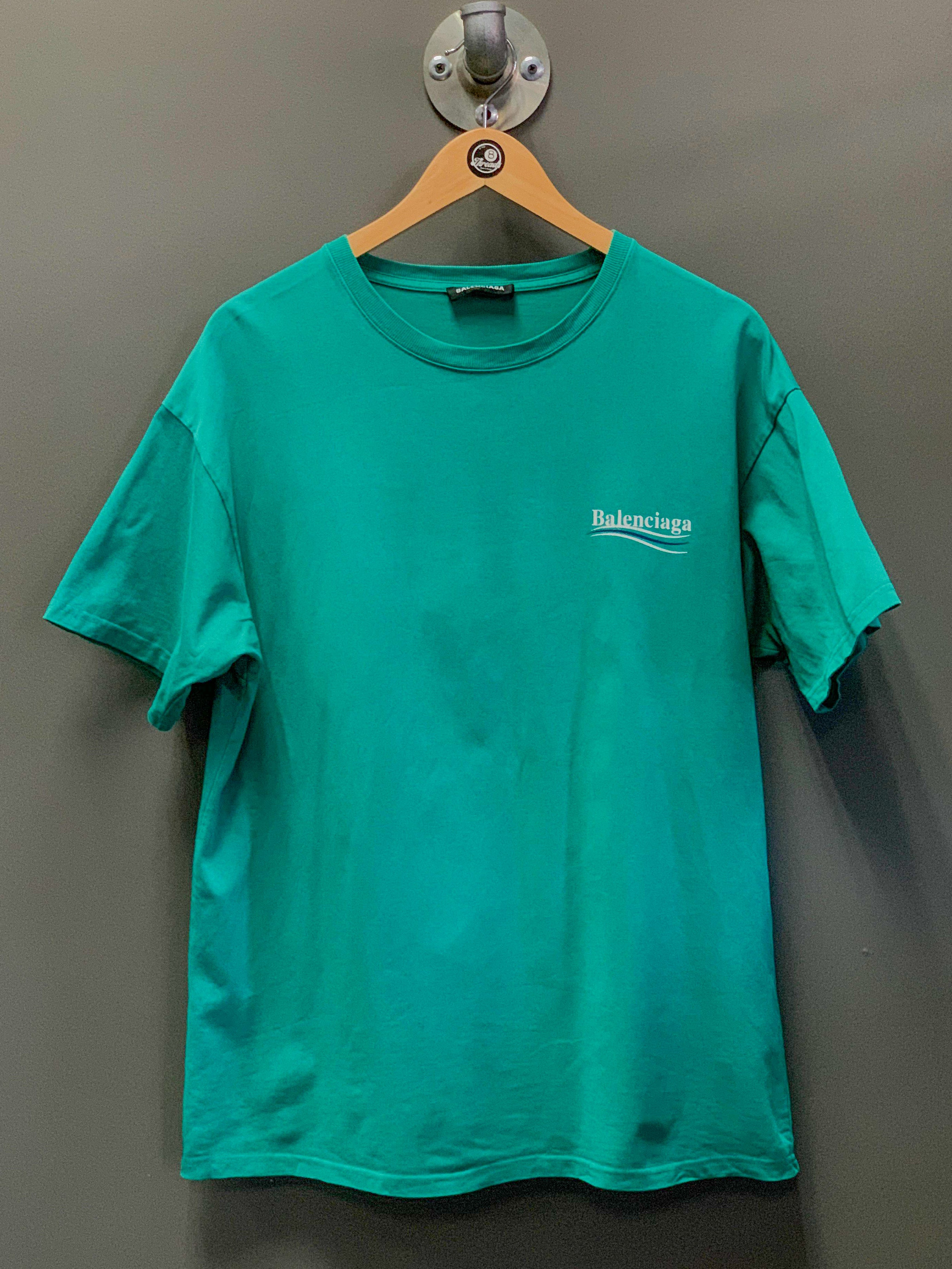 Balenciaga Logo Backprint Tee - Large
