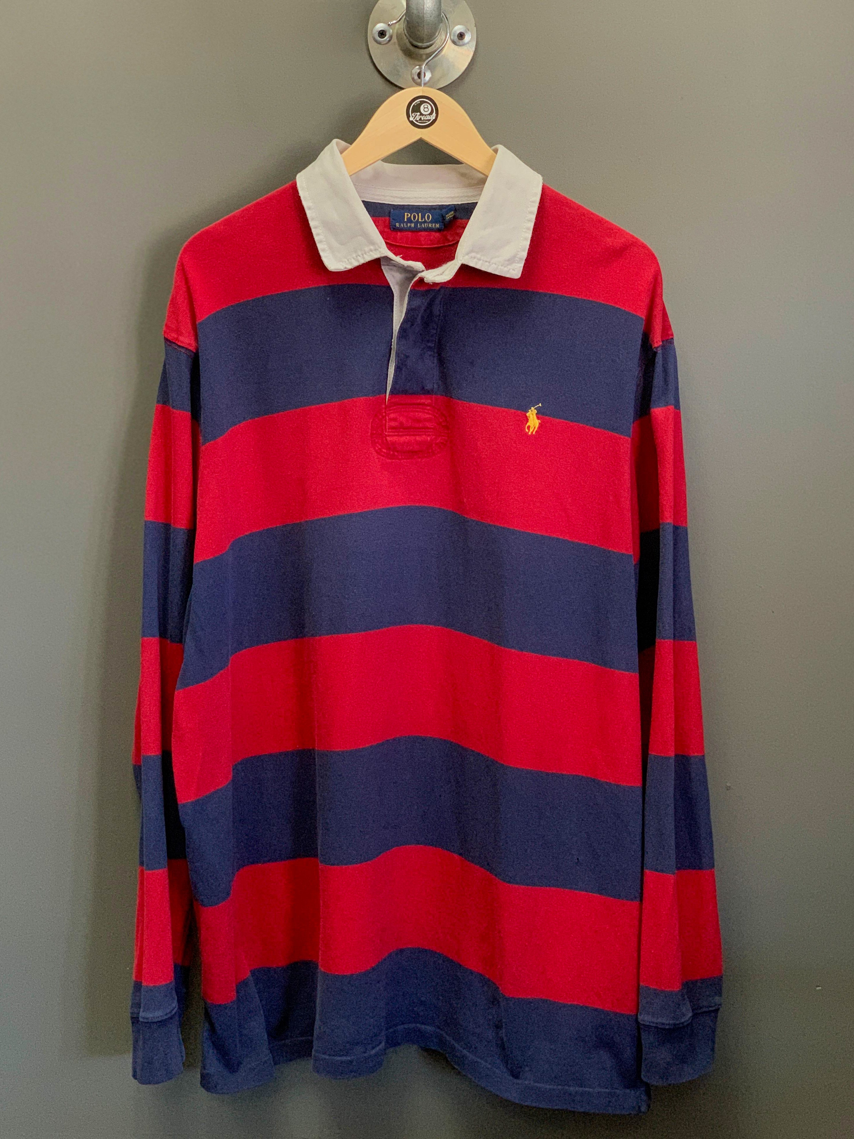 Polo Ralph Lauren Stripe L/S Golfer - XXL