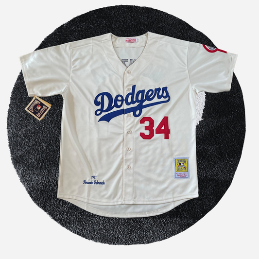 Los Angeles Dodgers "Valenzuela 34" Mitchell & Ness MLB Baseball Jersey