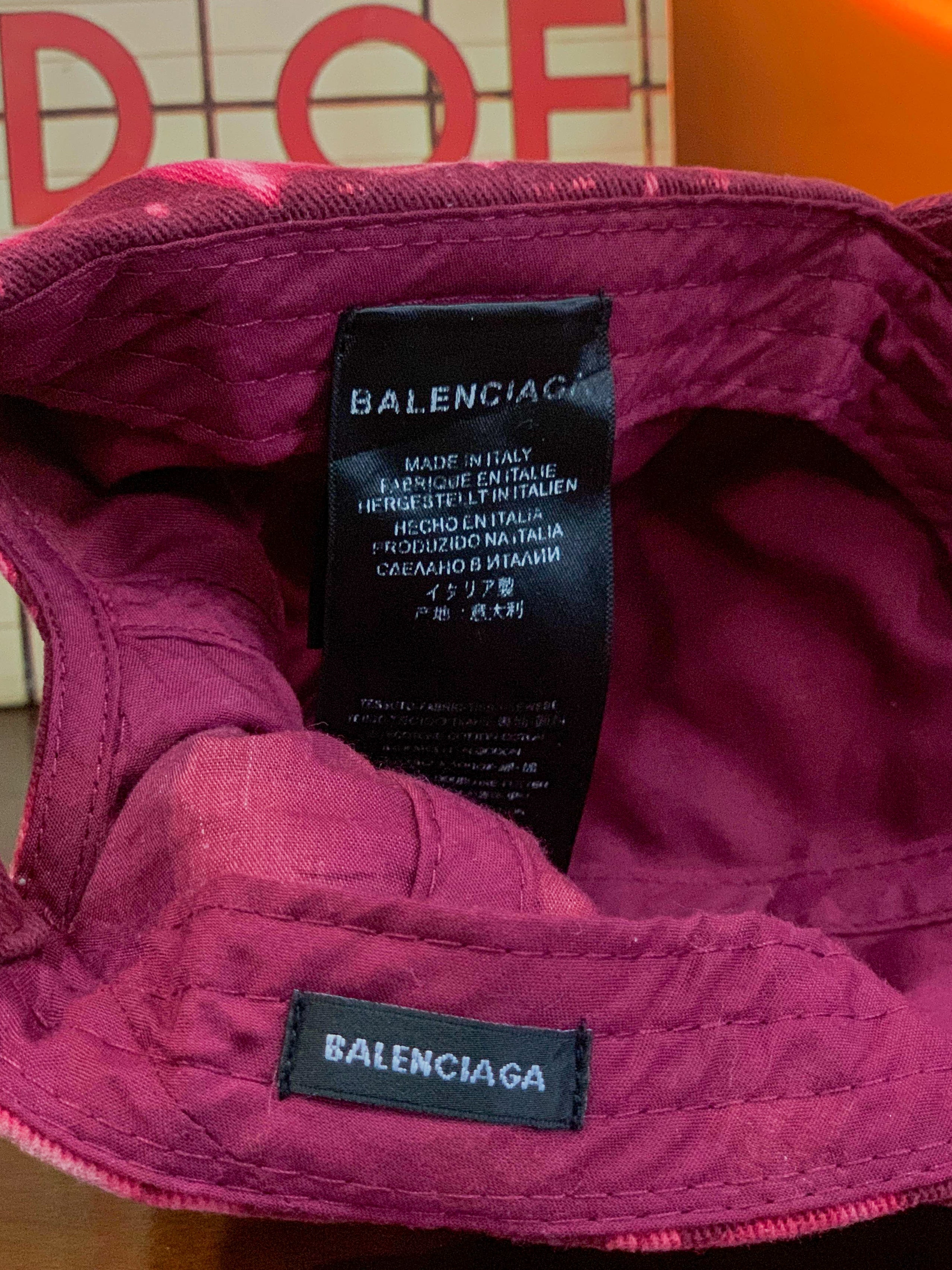Balenciaga Tie Dye Peak Spellout Cap