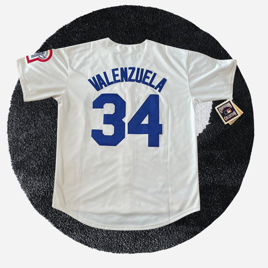 Los Angeles Dodgers "Valenzuela 34" Mitchell & Ness MLB Baseball Jersey