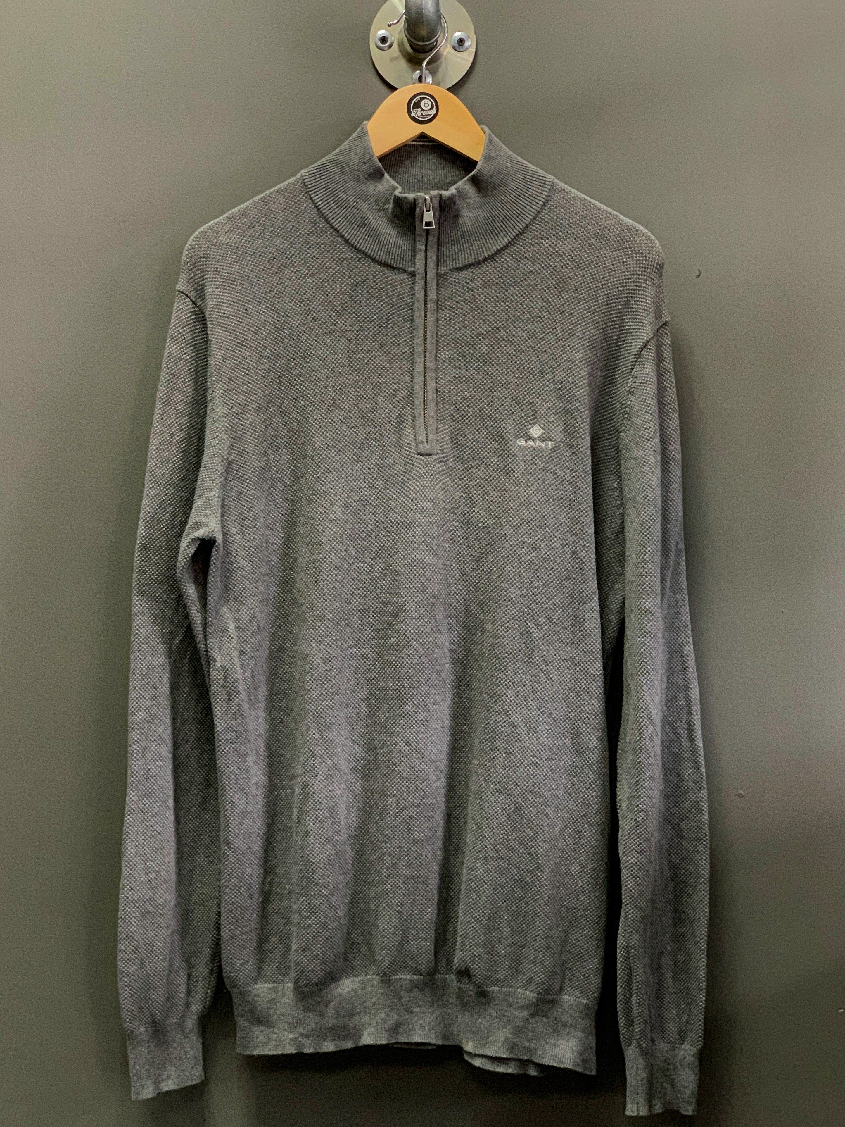 Gant 1/4 Zip Knit Jersey - Fits Large