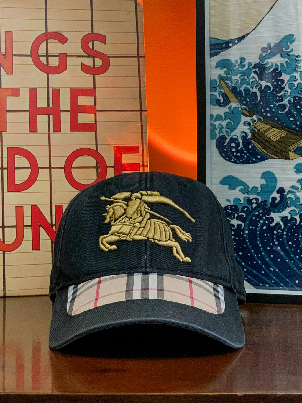 Burberry Embriodered Big Logo Cap