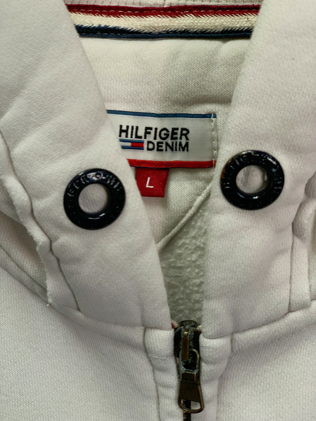 Tommy Hilfiger Denim Ladies Zip Hoodie - Medium