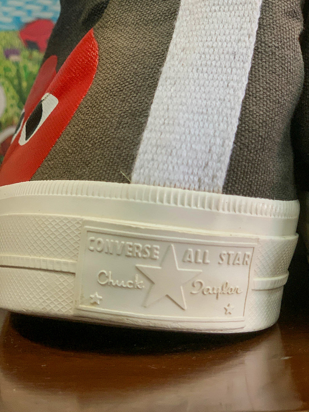Converse x Comme des Garcons Peaking Heart Chuck 70 Sneakers - UK10