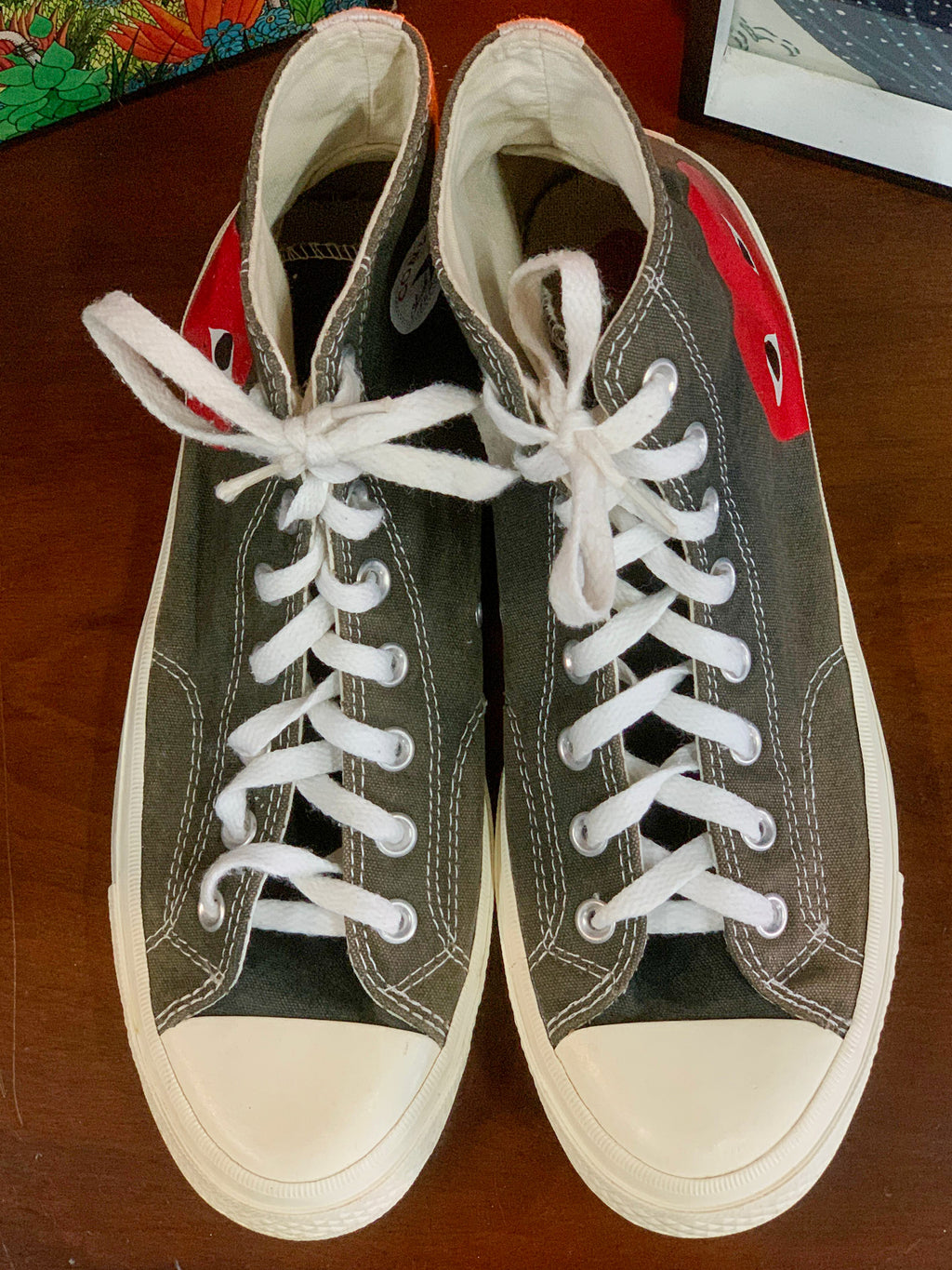 Converse x Comme des Garcons Peaking Heart Chuck 70 Sneakers - UK10